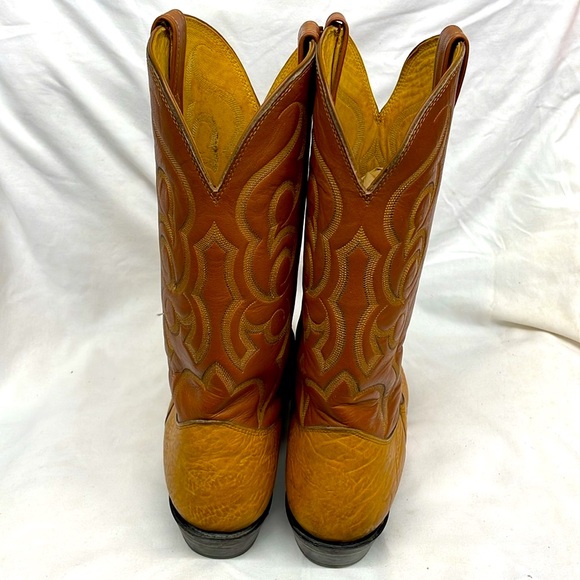 Nocona two toned leather western cowboy boots USA sz 14 - Picture 5 of 10